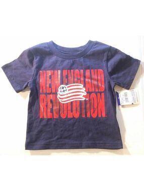 NWT New England Revolution Blue T Shirt MLS Soccer Youth Size 2T Toddler
